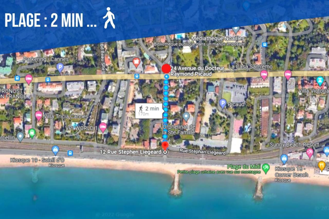 Le Joy - Terrasse - Parking - Verriere Cote D'Azur Cannes Eksteriør bilde